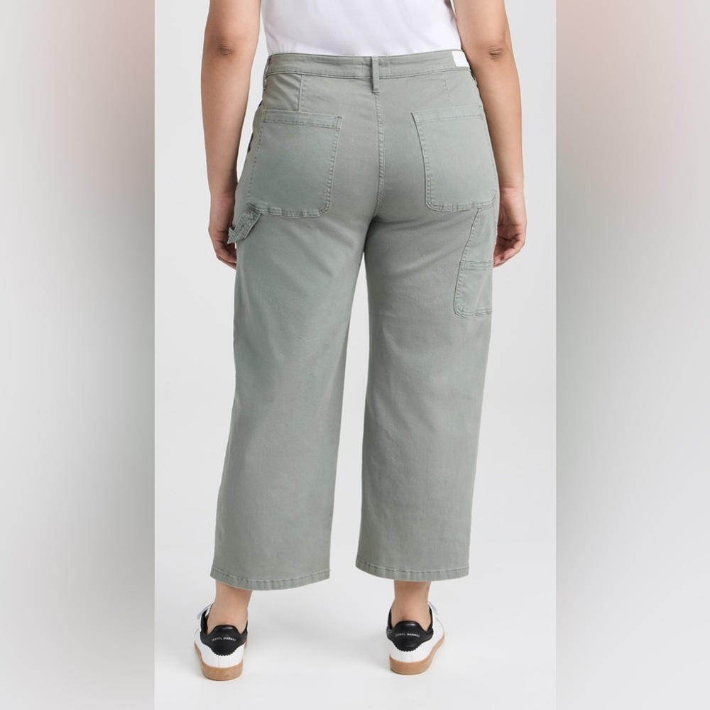 Pistola Denim Ashton Pant in Wild Fern Size 32 Chinos Sage Green Ankle - Picture 3 of 9
